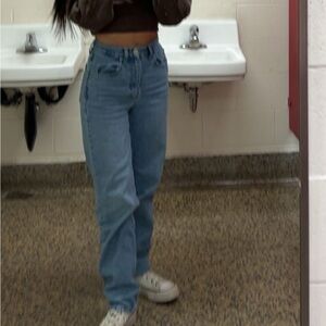 BDG High-Rise Baggy Light Blue Jeans